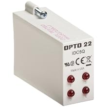 Opto 22 IDC5Q DC Input, 4 Channel, 10-32 VDC, 5 VDC Logic, 4000 Vrms I/O Isolation, 29 milliamperes Input Current