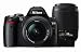 ニコン デジタル一眼レフカメラ D40 ダブルズームキットII ブラック D40BWZII
