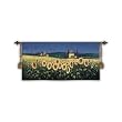 Tuscan Panorama Sunflowers Tapestry Wallhanging Comes With Wall Hanging Rod a...