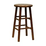 Winsome Wood 24-Inch Beveled Seat Bar Stool, Set of 2