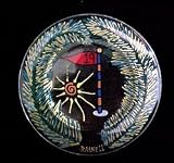 Golf - 19th Hole Design - Hand Painted - Platter/Serving Plate - 13 inch diameter
