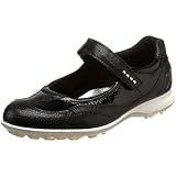 ECCO Women's Life Fashion Mary Jane Flat,Black/Black,43 EU/12-12.5 M US