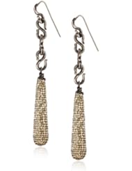 Deanna Hamro Atelier "S Link" Crystal Golden Shadow Long Drop Earrings