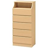 木製シンプルチェスト/タンス ナチュラル 【CHESCA】チェスカ