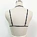 Hunputa Alluring Womens Harness Bra Elastic Cage Bra Strappy Hollow Out Bra Bustier (S, Black)
