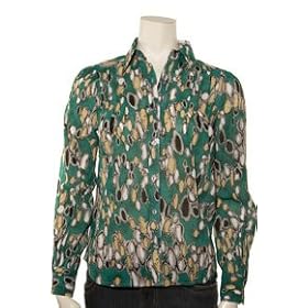 Buy Allover Print Button Down Blouse by LabelShopper