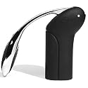 Metrokane Vertical Rabbit Lever Style Corkscrew with Foil Cutter, Velvet Black