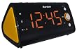 Karcher UR 1040-O Uhrenradio (PLL-Radio, Temperaturanzeige, Dual-Alarm) schwarz/orange