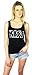 KISS Womens Distressed Logo Tank Top Black