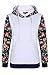 ACEVOG Women's Floral Printed Long Sleeve Hooded Pullover Hoodies Sweatshirt
