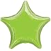 19″ Lime Green Star Foil Balloon