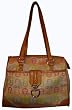 Women's Etienne Aigner Purse Handbag A Logo Collection Multi/Camel