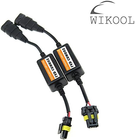 WIKOOL Car LED Headlight Kit Canbus Error Free Plug &amp; Play Computer Warning Canceller Load Resistors &amp; Anti Flicker - 9005 9006 H10