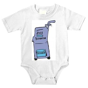 Onesie with Europe, briefcase, wheel, suitcase, Germany, luggage, baggage