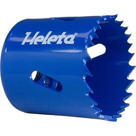 1-3 4 Bi-Metal Hole Saw (HSS-M42 Steel) - Used for Iron, Non-Ferrous Metals, Alloy Steel, Stainless... by Heleta
