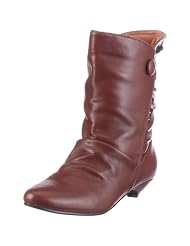 Buffalo Girl 102121 234209 GRAIN PU TAN 44, Damen Stiefel