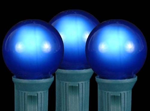 Novelty Lights, Inc. G30-BL Globe Outdoor Patio Party Christmas Replacement Bulbs, Blue, 25 Pack