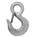 Campbell 1015 Drop-Forged Carbon Steel Latched Eye Hoist Hook, Self Colored, 28 Trade, 4 ton Working Load Limit