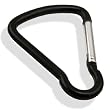 90mm Large Gate Aluminum Carabiner Snap Ring - Matte Black