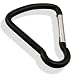 90mm Large Gate Aluminum Carabiner Snap Ring - Matte Black