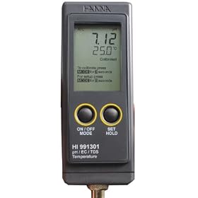Hanna Instruments HI 991301N Waterproof pH/EC/TDS/Temperature Meter (High Range EC)