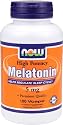NOW Foods Melatonin 5mg Vcaps, 180 Capsules
