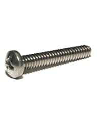 5-40X5/16 18-8 Stainless Steel Phillips Pan Head Machine Screw Course Thread Industrial Parts House