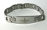 Farvahar Bracelet Stainless Steel Titanium Plated ,Iran,Persia,Faravahar,Iranian,Persian