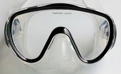 LANGCA Surf Rider Adult Swimming or Diving Mask Snorkel Set 2 in 1 - Black