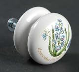 Portmeirion Botanic Garden Drawer/Cabinet Pull/Knob, Fine China Dinnerware