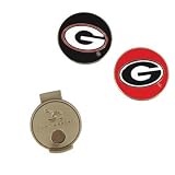 GEORGIA BULLDOGS OFFICIAL GOLF HAT CLIP AND BALL MARKERS