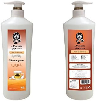 Namaste America All Natural Ayurvedic Organic Shampoo 34 oz, Formulated for Repair of Damaged Hair, Brittle Hair and Frizzy Hair, Paraben Free and Cruelty Free Shampoo