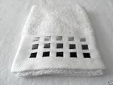 100% COTTON WHITE SILVER BLACK BATH SHEET TOWEL