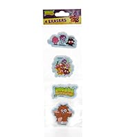 4 Moshi Monsters Erasers
