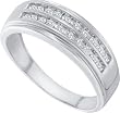 0.25CTW DIAMOND FASHION MENS BAND Size 10