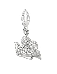 Sterling Silver TWO ANGELS Charm