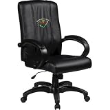 Home Office Chair with NHL Logo Panel Team: Minnesota Wild