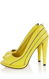 Colorful Peeptoe Pumps