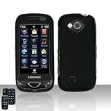 Samsung Reality U820 Premium Rubberized Black Snap-On Hard Cover Case + Scr ....