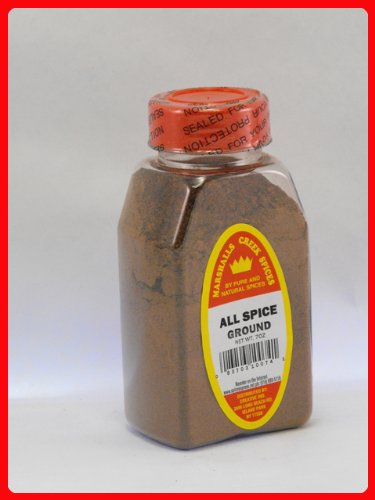 ALL SPICE GROUND FRESHLY PACKED IN LARGE JARS,