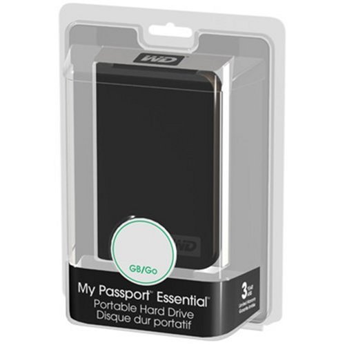 Western Digital My Passport Essential 320 GB USB 2.0 Portable Hard Drive WDME3200TN (Midnight Black) image