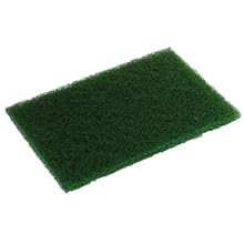 Glit 20954, TN Polyester Blend Green 86-A Heavy Duty Scouring Pad, Synthetic Blend Resin, 9" Length x 6" Width  (Case of 60)