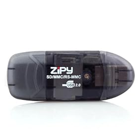 4 in 1 Mini USB 2.0 Memory Card Reader Writer SD MINISD MMC MOBILE RSMMC - Compatible with Sony, SanDisk, Toshiba, Lexar