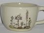 1/4 Gal Batter Bowl w/Americana Birdhouses