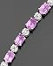 Sterling Silver Amethyst (8 ct. tw.) & Diamond Accent Bracelet