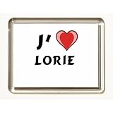 J'aime Lorie aimant frigo