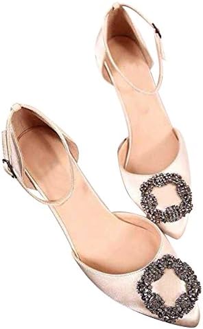 CHRIS HEELS Miss Mars Veau Velours Nude Shoes Women's Casual Pointed Toe Party Flats 75mm