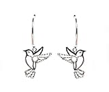 Sterling Silver Diamond Cut Dove Earrings