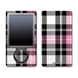Pink Plaid Design Zune 30GB Skin Decal Protective Sticker