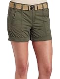 Calvin Klein Jeans Womens Belted Rolled Short, Rosemary, 14